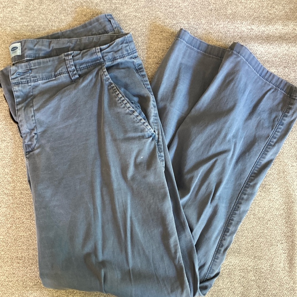 Old Navy Slate Blue Straight Leg Pants